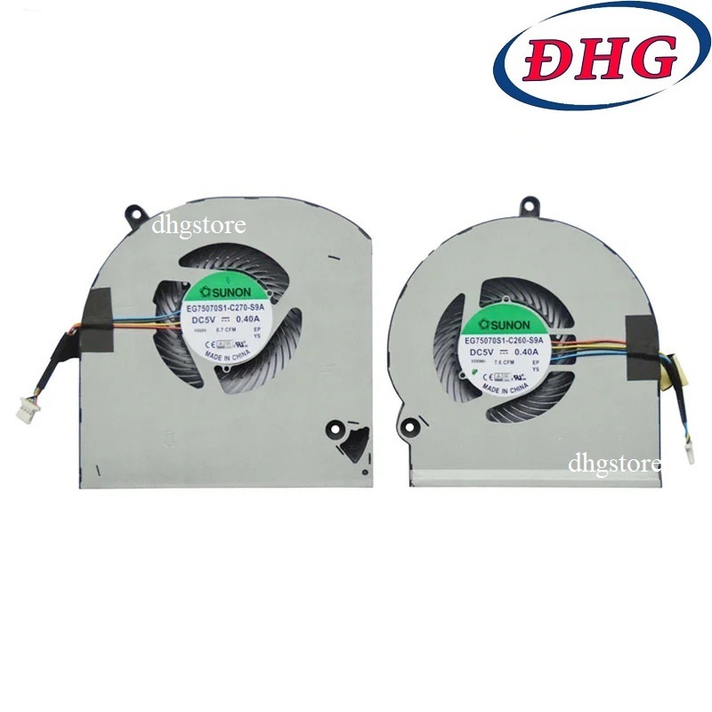 Fan quạt tản nhiệt CPU-GPU laptop Dell Alienware 15 R3 15 R4 DC5V 1mặt ...