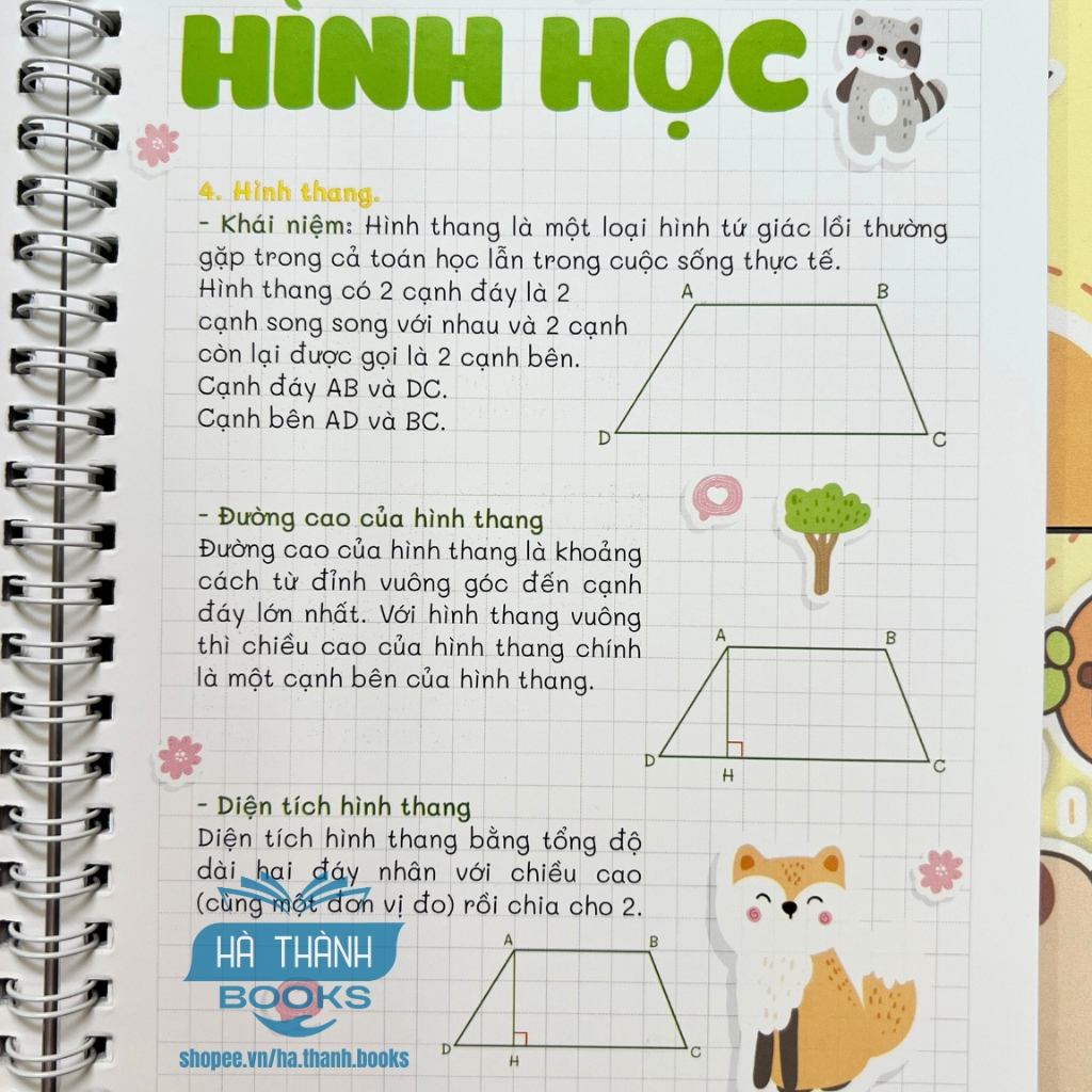 Sổ tay take note Toán lớp 5 – Tóm tắt công thức, kiến thức trọng tâm, dễ hiểu, học tốt môn Toán