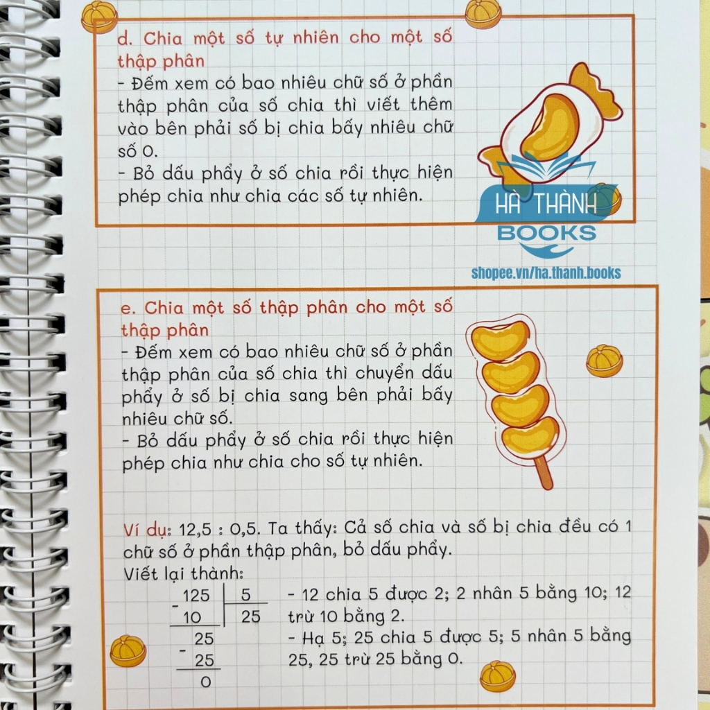 Sổ tay take note Toán lớp 5 – Tóm tắt công thức, kiến thức trọng tâm, dễ hiểu, học tốt môn Toán