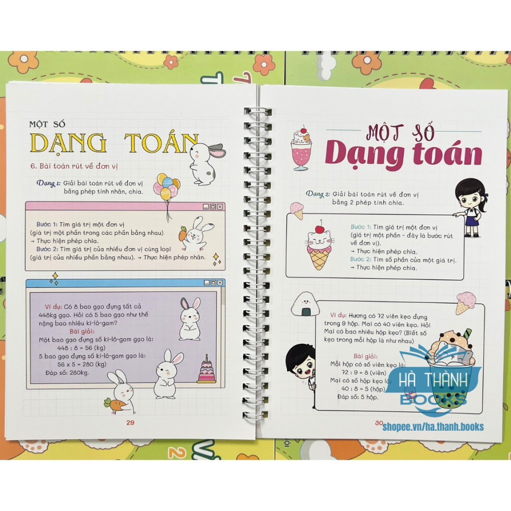 Sổ tay take note Toán lớp 4 – Tóm tắt công thức, kiến thức trọng tâm, ôn thi hiệu quả, học tốt Toán