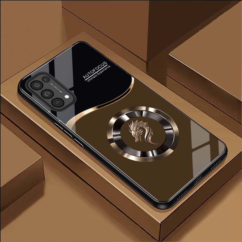 Ốp Lưng cho OPPO RENO 4, RENO 4 PRO, RENO 5, RENO 5 PRO Mặt lưng kính cường lực, Sang Trọng, Chống Trầy, Bảo Vệ Toàn Diệ