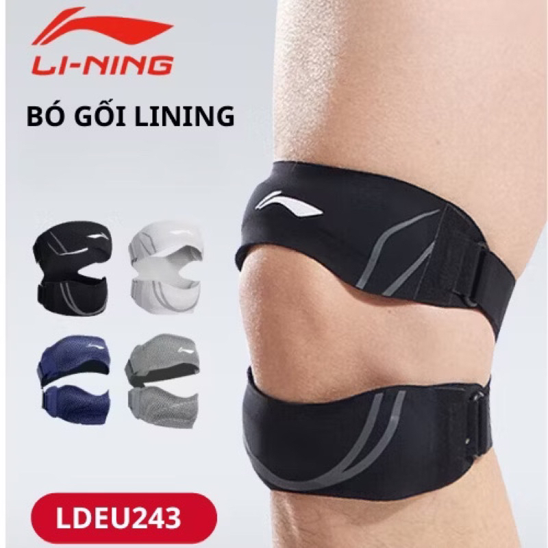 🆘GIÁ TỐT🆘 Bó gối thể thao Li-ning cao cấp, bó gối có đệm silicon áp suất 2 chiều thoáng khí LDEU243