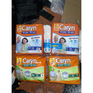 (có thêm quần xl-Live/Video 300k)tã bỉm dán/quần caryn ngày và đêm cho người già,mẹ sau sinh M/l10-M18-L18-ml18+2