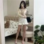 Áo Thun Nữ Tay Dài Đính Nơ Phối Ren MCA Mặc 2 Kiểu Dễ Thương A51438