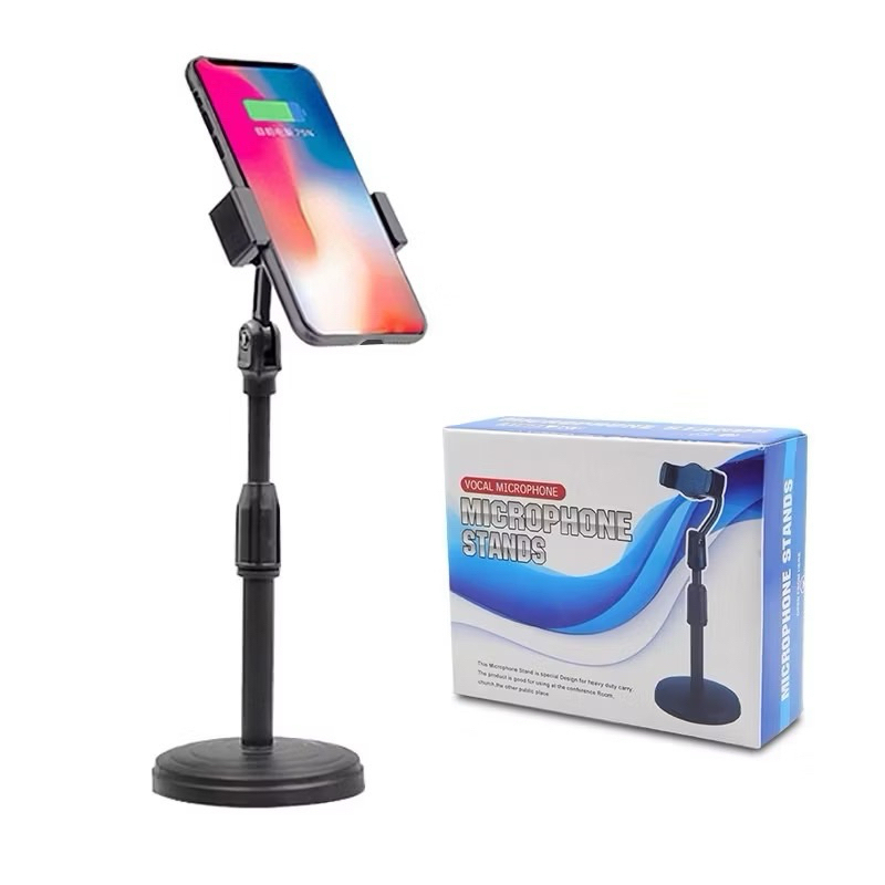 GIá đỡ điện thoại livestream xoay 360 độ - học online - livetream - nhỏ gọn tiện lợi