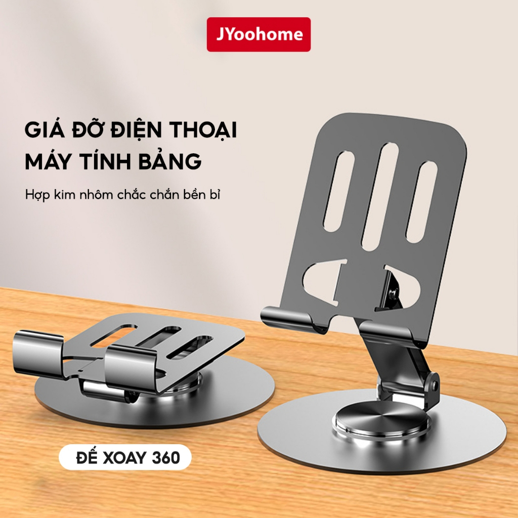 Giá đỡ điện thoại giá đỡ ipad xoay 360 độ L98 - chất liệu nhôm - gập lại nhỏ gọn