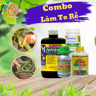 Combo Làm Rễ To - NND 402 - Superthrive - NPK 30-10-10 TN - Dekamon - Humic 322 - Làm Mập Rễ, To Rễ