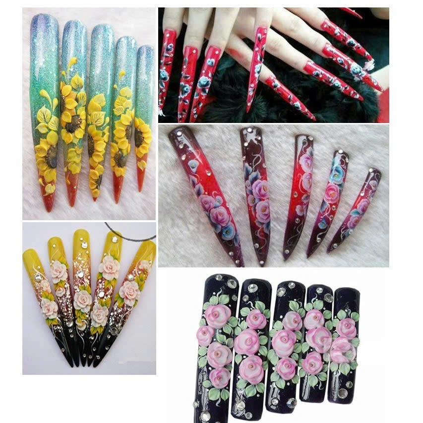 [ƯU ĐÃI SẢN PHẨM MỚI] Set 10 Móng Giả Thi Đấu Nhiều Size Phom Vuông