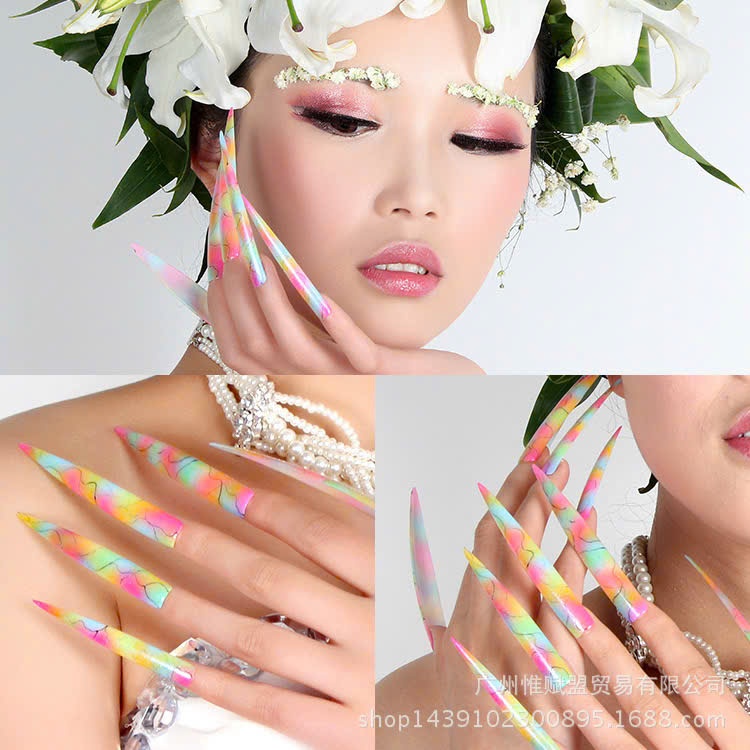 [ƯU ĐÃI SẢN PHẨM MỚI] Set 10 Móng Giả Thi Đấu Nhiều Size Phom Vuông