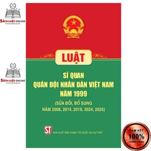 Sách - Luật Sĩ quan quân đội nhân dân Việt Nam (sđ,bs năm 2025) NXB Chính trị quốc gia Sự thật