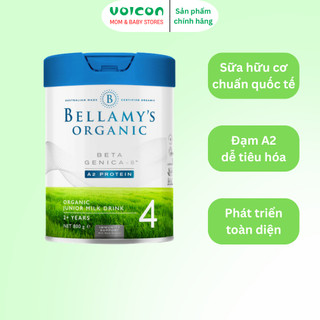 Sữa Hữu Cơ Bellamy’s Organic Đạm A2 / 8 HMO (800g) – Tăng Đề Kháng, Dễ Hấp Thu