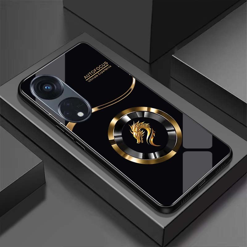 Ốp Lưng cho OPPO RENO 8T 4G, RENO 8T 5G Mặt lưng kính cường lực, cao cấp Họa tiết