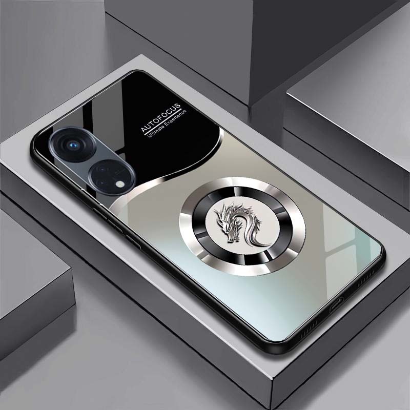 Ốp Lưng cho OPPO RENO 8T 4G, RENO 8T 5G Mặt lưng kính cường lực, cao cấp Họa tiết
