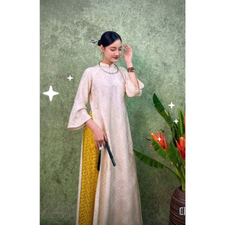 Áo dài gấm thọ dơi kiều dáng chuẩn. Sáng trọng may mắn trương thọ chỉ có ở áo gấm thọ dơi