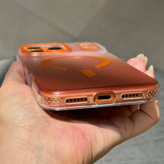 Ốp Lưng Mutural Gradient Ombre Colorful cho iPhone 17ProMax 17Pro – Sạc Không Dây,Chống Vân Tay