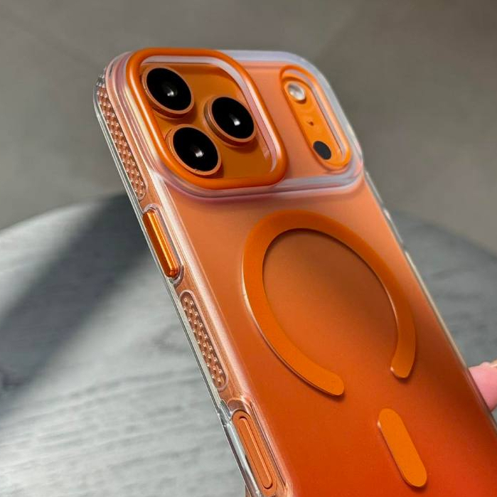 Ốp Lưng Mutural Gradient Ombre Colorful cho iPhone 17ProMax 17Pro – Sạc Không Dây,Chống Vân Tay