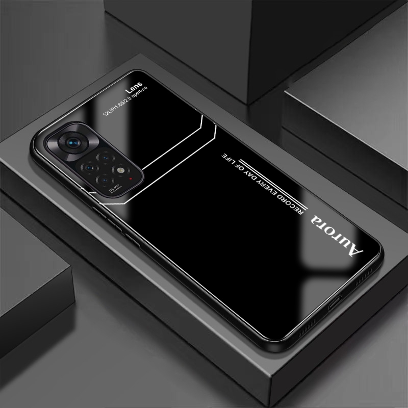 Ốp Lưng XIAOMI REDMI NOTE 11 4G, 11S 4G, 11 PRO 4G, 11 PRO 5G Mặt Lưng Kính Cường Lực Sáng Bóng