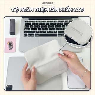 Khăn lau màn hình Premium Polishing Cloth Microfiber by MèoBer cho điện thoại, iPad, MacBook, Digicam