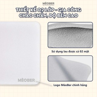 Khăn lau màn hình Premium Polishing Cloth Microfiber by MèoBer cho điện thoại, iPad, MacBook, Digicam