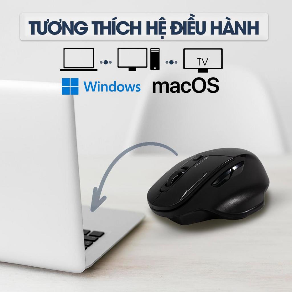 Chuột Bluetooth ZADEZ Tích Hợp Nano Receiver M-352B - Cảm Biến PixArt 1600DPI, Tiết Kiệm Pin