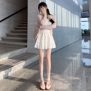 Chân váy ngắn xếp tầng chất đũi xốp cạp chun dáng chữ A phong cách Hàn 3 màu VANISA CV024
