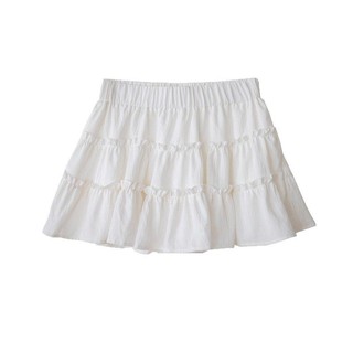Chân váy ngắn xếp tầng chất đũi xốp cạp chun dáng chữ A phong cách Hàn 3 màu VANISA CV024