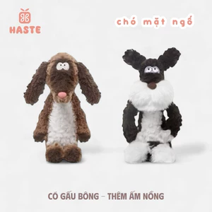 Gấu Thú Bông Puppy Cún Chó Schnauzer Chó Siêu Ngố Lông Xù Siêu Mềm Mịn Siêu Dễ Thương