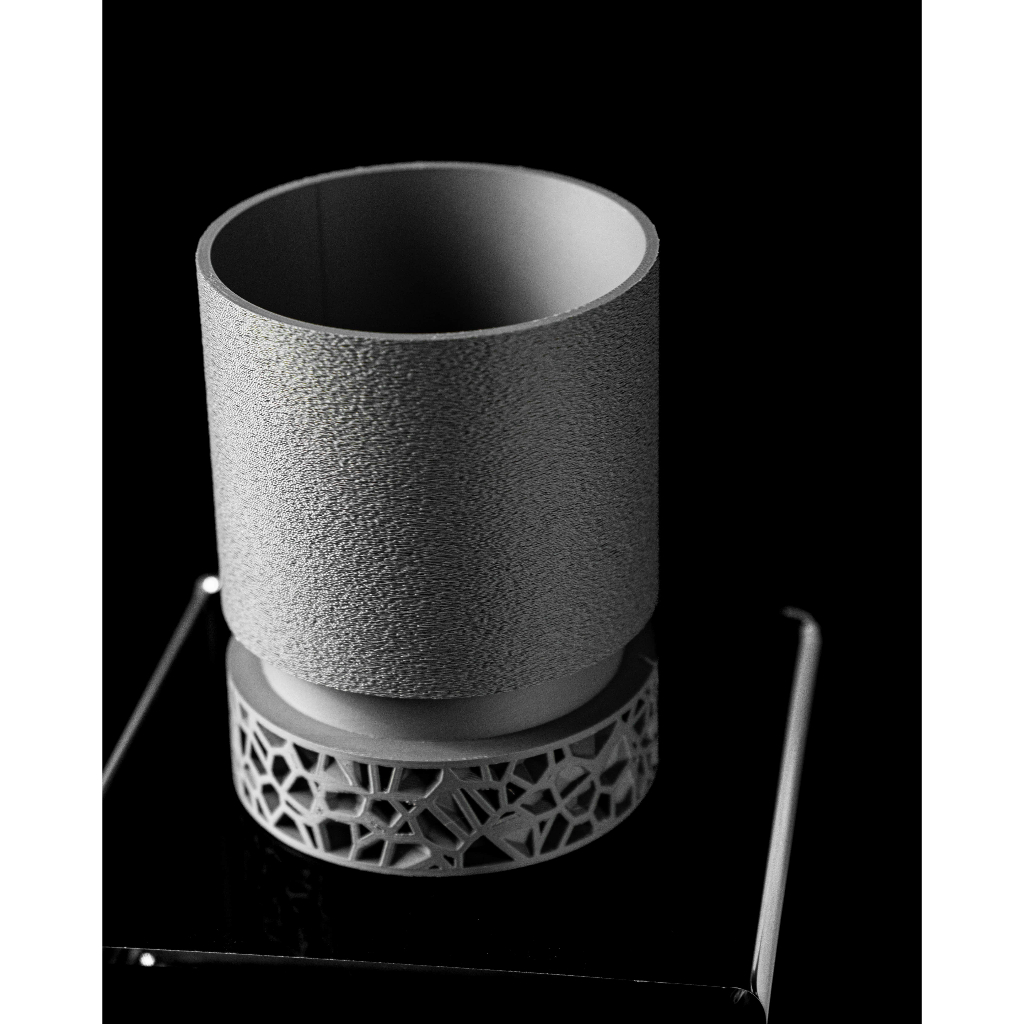 Chậu cây trang trí, tặng kèm nametag (quà tặng) - Mẫu Voris Circle - ArtPrint3D