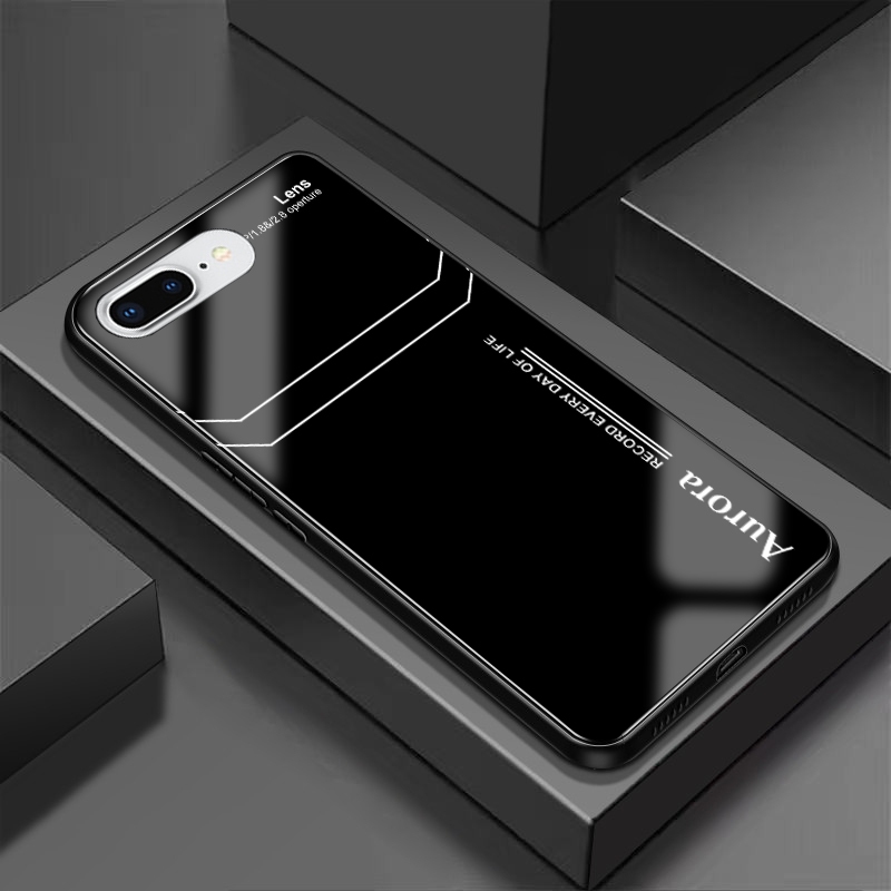 Ốp Lưng IPHONE 7, 8, 7 PLUS, 8 PLUS Mặt Lưng Kính Cường Lực Sáng Bóng