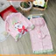 Đồ Bộ Bé Gái Pijama Chất Vải Lụa Cao Cấp Tay Dài Quần Dài