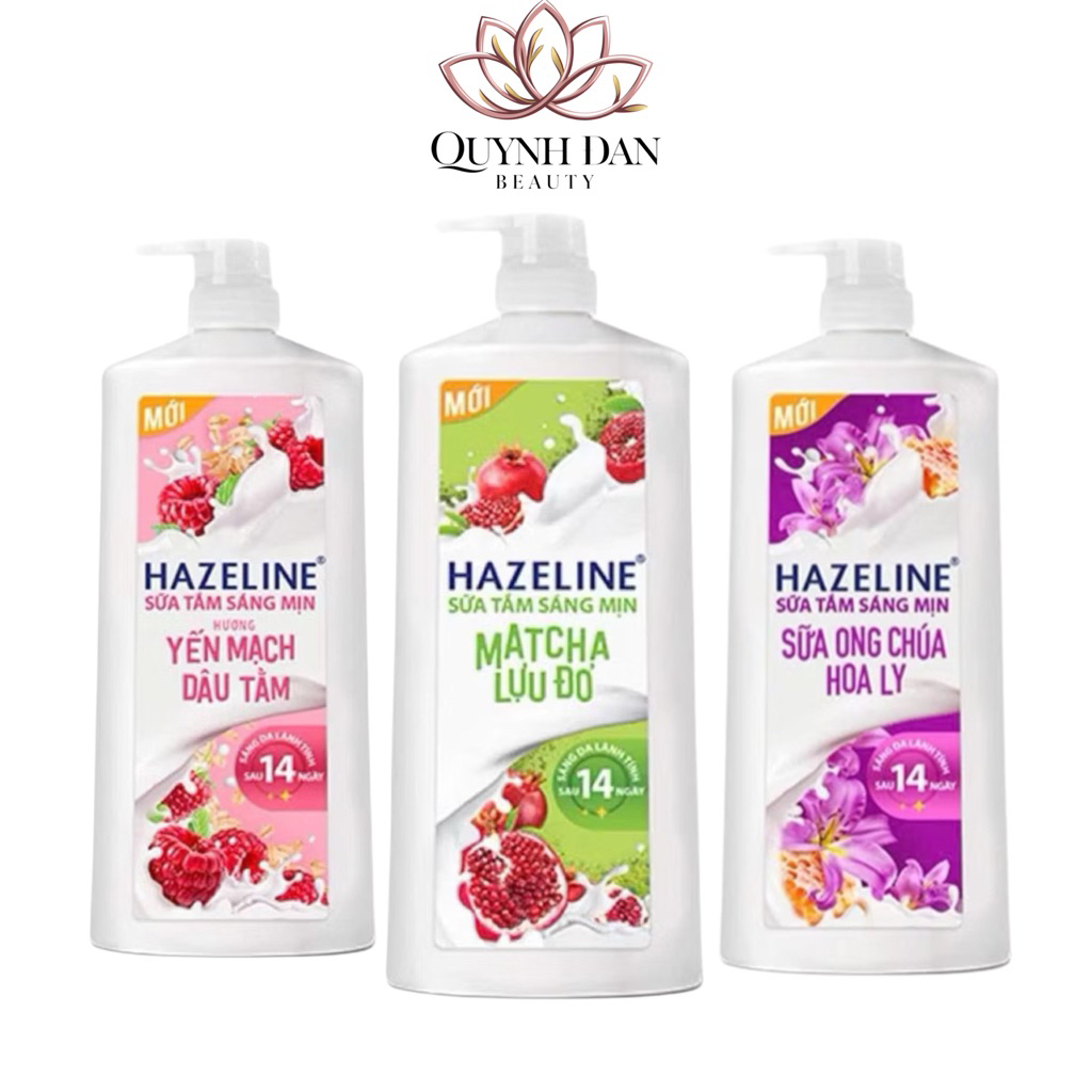 Sữa tắm dưỡng thể thiên nhiên trắng sáng da Hazeline 800g/1kg/Túi Tắm 900g