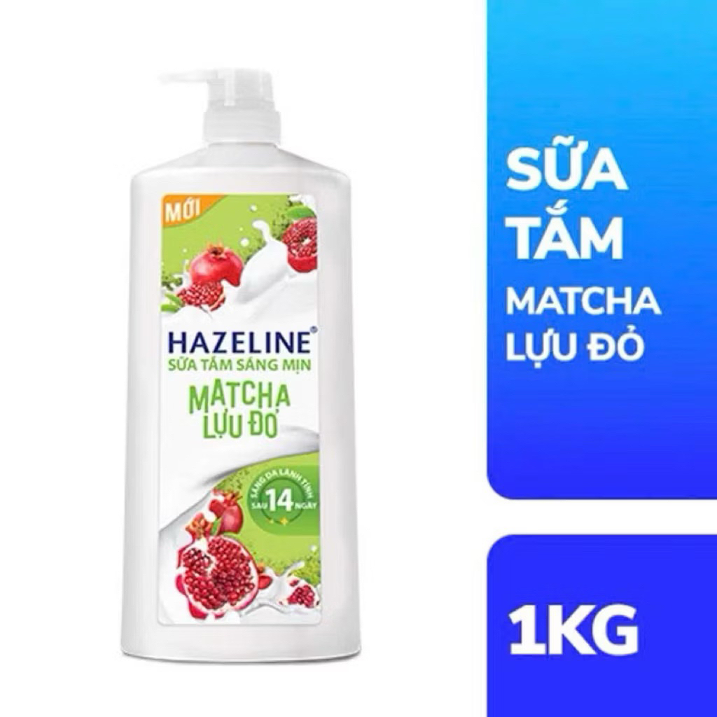 Sữa tắm dưỡng thể thiên nhiên trắng sáng da Hazeline 800g/1kg/Túi Tắm 900g