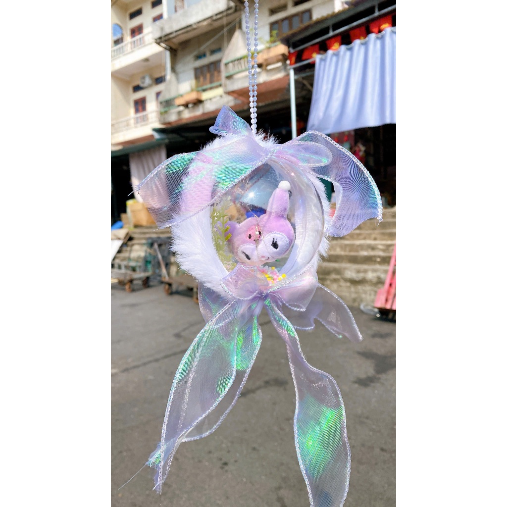 Đèn lồng trung thu hottrend - Đen lồng baby three hình cầu có đèn LED