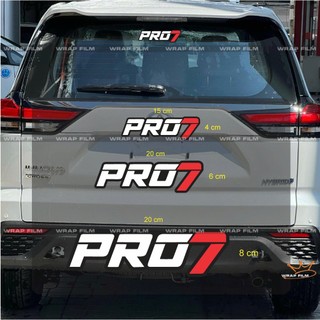 Tem trang trí đa vị trí Ô tô, xe máy, tem pro7, decal PVC in 3 lớp độ bền cao