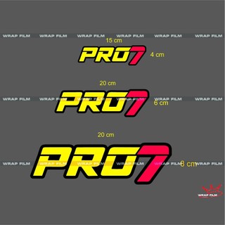 Tem trang trí đa vị trí Ô tô, xe máy, tem pro7, decal PVC in 3 lớp độ bền cao