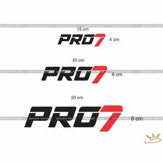 Tem trang trí đa vị trí Ô tô, xe máy, tem pro7, decal PVC in 3 lớp độ bền cao
