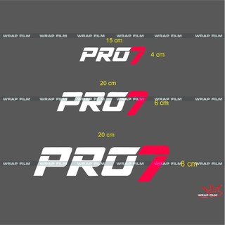 Tem trang trí đa vị trí Ô tô, xe máy, tem pro7, decal PVC in 3 lớp độ bền cao