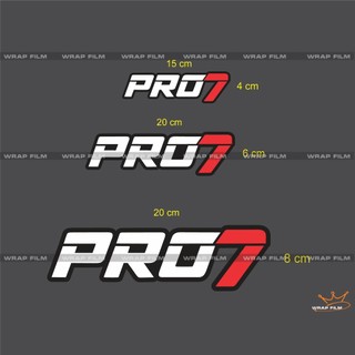 Tem trang trí đa vị trí Ô tô, xe máy, tem pro7, decal PVC in 3 lớp độ bền cao