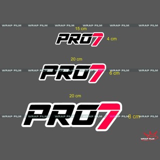 Tem trang trí đa vị trí Ô tô, xe máy, tem pro7, decal PVC in 3 lớp độ bền cao