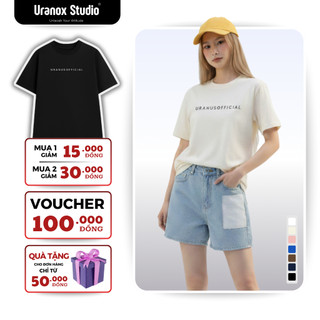 Áo phông local brand oversize 250GSM URANUS OFFICIAL, unisex form rộng, cotton cao cấp 100% M07