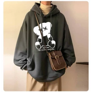 Áo hoodie nam thu đông,ao khoác dài tay đi nắng in hình gấu k1