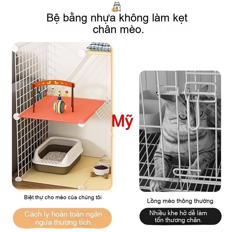 Chuồng Thú Lắp Ghép Bằng Sắt Chống Gỉ - Chuồng Chó Mèo Thỏ, Bọ Ú Đa Năng, Siêu Bền