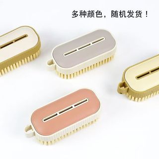 Bàn chải nhựa oval lông mềm đa năng cọ rửa nhà cửa thiết kế nhỏ gọn tiện lợi dễ cầm tay