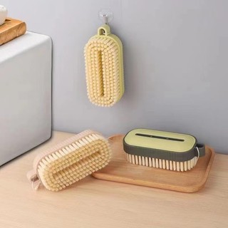 Bàn chải nhựa oval lông mềm đa năng cọ rửa nhà cửa thiết kế nhỏ gọn tiện lợi dễ cầm tay