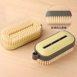 Bàn chải nhựa oval lông mềm đa năng cọ rửa nhà cửa thiết kế nhỏ gọn tiện lợi dễ cầm tay
