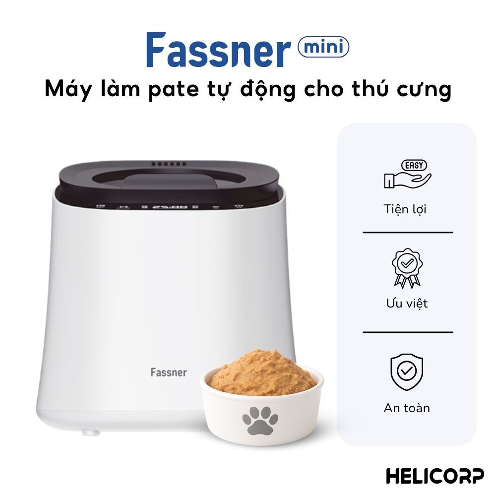Máy Làm Pate Cho Chó Mèo, Máy Làm Thịt Sấy Cho Chó Mèo Fassner Mini  - HELIPET