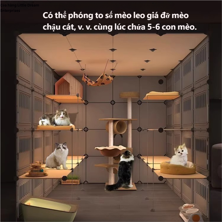 Chuồng Quây Lắp Ghép Cho Chó Mèo - Thép Chắc Chắn Linh Hoạt Kích Thước, Dễ Dàng Mở Rộng