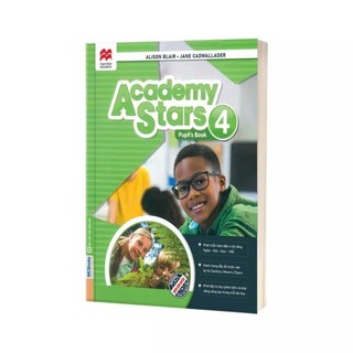 Sách - Academy Stars Pupil’s Book 4 + Workbook 4 (Sách học tiếng Anh Cambridge cho trẻ)