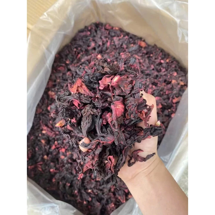 1Kg Hoa dâm bụt tặng 50gram cỏ ngọt (hibiscus, atiso đỏ) khô đã tách cánh