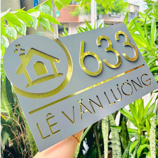 Bảng Số Nhà Mẫu Mới Sang Trọng